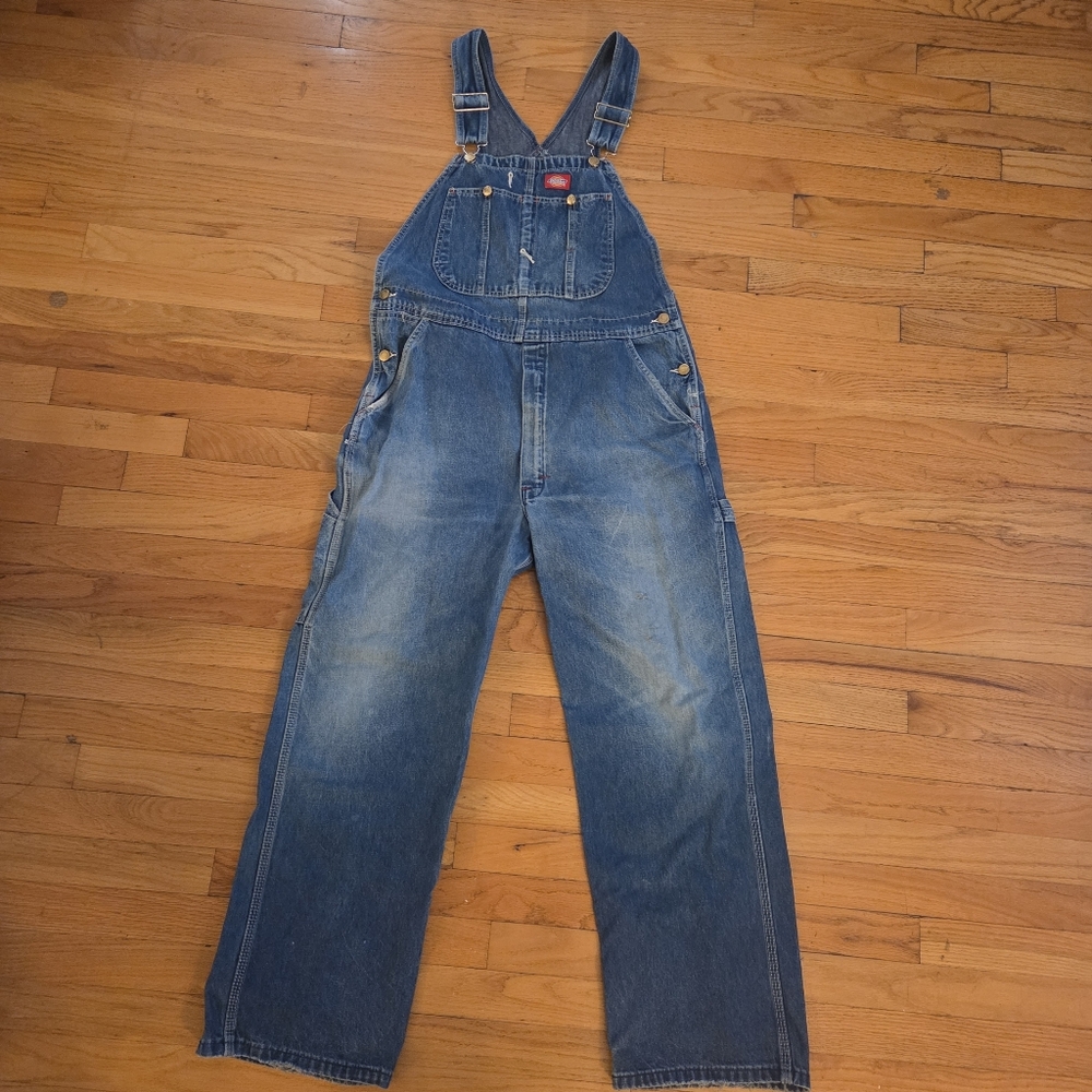 Dickies Blue Denim Overalls